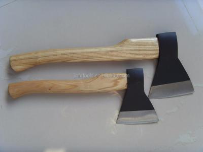 China Russian type forged high carbon steel ax with wooden handle for sale