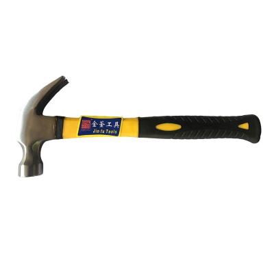 China American Style Machinist Hammer Claw Hammer With Fiberglass Handle for sale