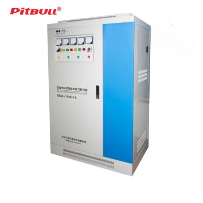 China Dbw MINE BULL SBW60KV AVR Supplier SERVO MOTOR Three Phase Voltage STABILIZER for sale