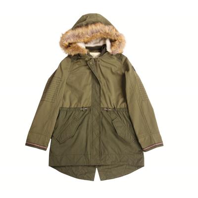 China 100% Custom Made Children Kids Polyester Fur Jacket High Quality Winter Warm Fur Coat for sale