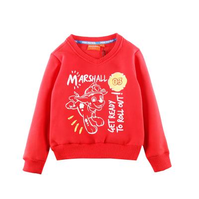 China 100% Cotton Winter Kids Apparel Solid Color Hoodies Fashion Thicken Warm Sweatshirt for sale