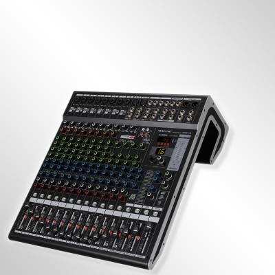 China Professional 24DSP Mixer Stage Performance 12 - Reverb With Voice Line Arrayed Home 16 Channel Effector for sale