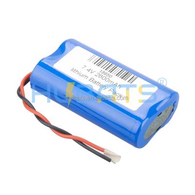 China Home Appliances 2600mAh 7.4V 18650 Li-ion 2S Rechargeable Battery With PCB Protection Board FOR Speaker for sale