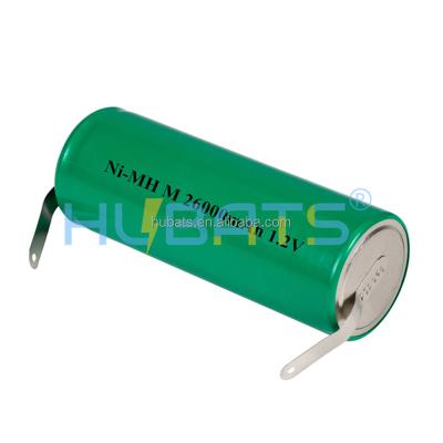 China Electric Bicycles/Scooters Size 26000mAh 1.2v Ni-MH Rechargeable Battery Nickel Metal Hydride 91mm Size Cell For Electric Devices for sale