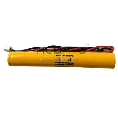 China Toys Hubats Ni-CD Battery Pack 800mAh aa 2.4v for emergency exit light replacement battery nicd aa 2.4v for emergency exit sign for sale