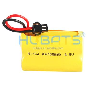 China Rechargeable toys 700mah 4.8v battery aa nicd nickel cadmium batteries for RC boat model car toy for sale