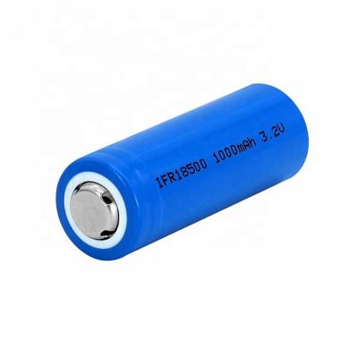 China Electric vehicles LiFePO4 battery 3.2V 18500 lithium iron phosphate IFR 3.2v 18500 battery for flashlight for sale