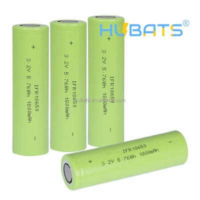 China RV Power IFR18650 1800mAh 3.2V LiFePO4 Solar Backup Rechargeable Battery For Emergency Power for sale