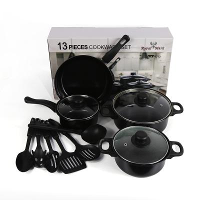 China Sustainable Kitchen Cast Iron Cooking Nonstick Cookware Bakeware Cooking Pan Food Heater Pan Set for sale