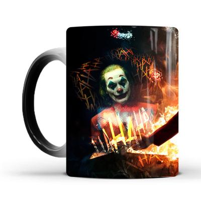 China Viable joker clown 2019 color changing peripheral European and American movie and television ceramic coffee mug mug wholesale for sale