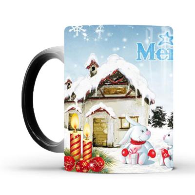 China Sublimation Ceramic Sublimation Color Changing Amazon Photo Mug for sale