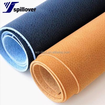 China New Fashion Running PU Microfiber Fabric / Nubuck Abrasion-Resistant Microfiber Leather for sale