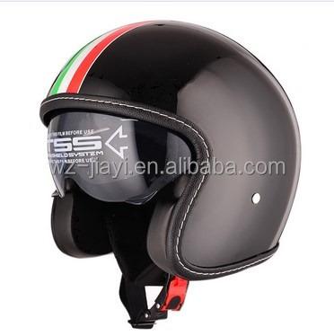 China Cool EEC DOT Open Face Motorcycle Vintage Helmet Single Lens for sale