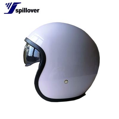 China Cool EEC DOT Open Face Motorcycle Vintage Helmet Single Lens for sale