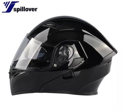 China Newfashioned Flip Up Motorcycle Helmet With High Impact Inner Sun Visor Double Lens Resistance Full Face Motorcycle Helmet for sale