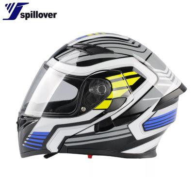 China High Quality Motorcycle Helmets Full Face ABS Flip Up Helmet High Impact Strength Motorbike Racing Helmet for sale