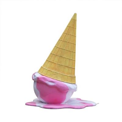 China Europe Customized Size Fiberglass Ice Cream Dessert Fiberglass Sculpture Decoration for sale