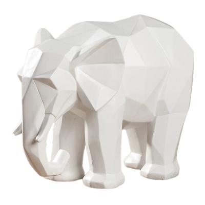 China Europe new design customization geometry elephant statue decoration decoration hot sale animal sculpture customization for sale