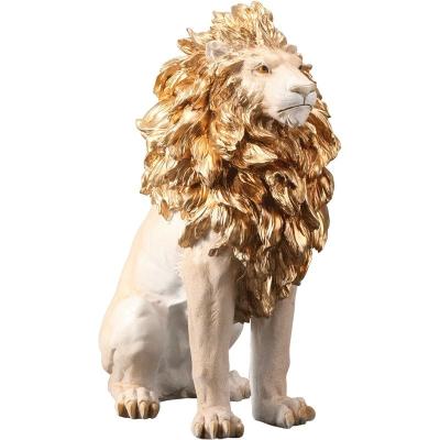 China Europe high quality animal statues, fiberglass lion sculptures, home decoration ornaments for sale