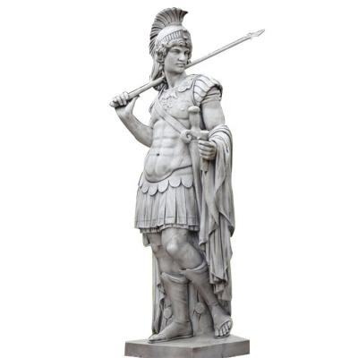 China Europe Hand Carved Decorative Ornaments, Ancient Greek Warrior Sculptures, Life Size Roman Soldier Statues for sale