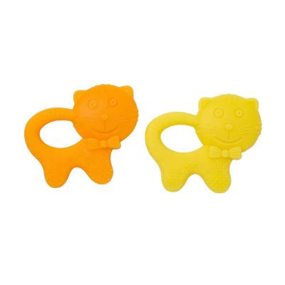 China 100%food grade Newborn Silicone Baby Teether Baby Chew Toy For Senory Exploration Low MOQ Softly Textured Silicone Baby Teether Set for sale