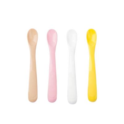 China BPA Free Silicone Baby Feeding Set BPA Free Chewing Teething Baby Soft Spoon Toddler Infant Baby Feeding Spoon for sale