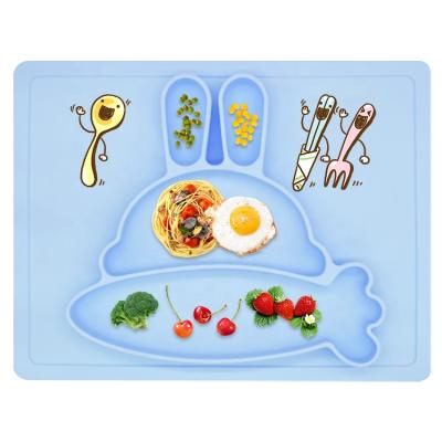 China BPA Free Non-Toxic Silicone Baby Place Mat Bowl Bib Spoon Set Logo Other Baby Feeding Supplies Custom Baby Products for sale