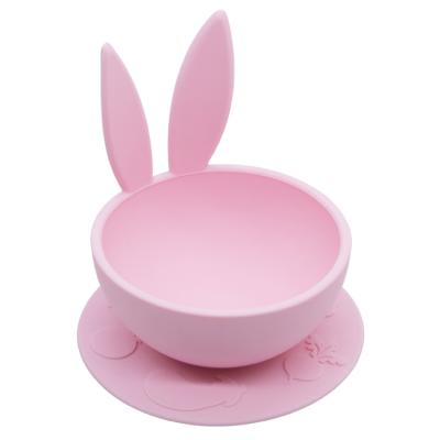 China Viable New Design Manufacturer Direct Baby Bowl Easy Clean Silicone Suction Baby Bowl For Baby Feeding Time for sale