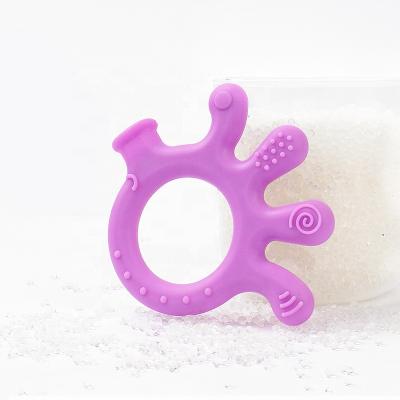 China 100%Food Grade Silicone Teether Cartoon Design Animal Baby Teething Toy Supplies Animal Teether Gift Set Silicone Baby Teether for sale