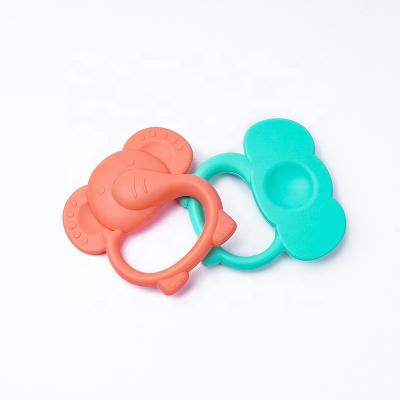 China Funny Animal Chew Toy Food Grade Silicone Baby Teether Teether Design 100%Food Grade Silicone Baby Teether BPA Free for sale