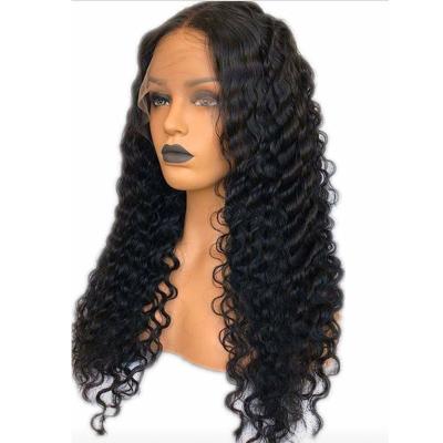 China Real Mink Hair Deep Wave Wig Deep Wave Full Lace Wig Fast Delivery for sale