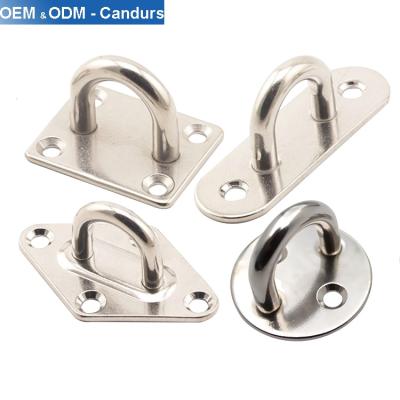 China 316 Stainless Steel Oblong Welded Stainless Steel Plate Pad Eye for sale