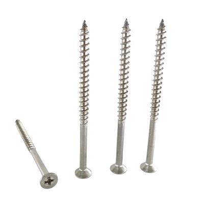 China DIN 7995 Countersunk Cross Recessed Expanded Head Stainless Steel Countersunk Wood Screws for sale