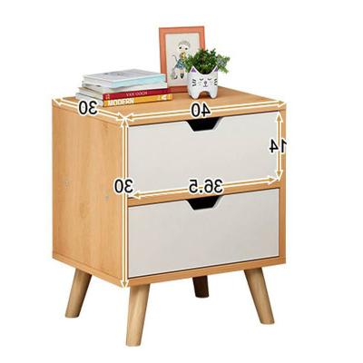 China Eco-friendly Modern Patient MDF Nightstand Bedside Table White Bedstand for sale