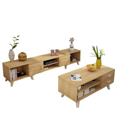 China Easy Installation TV Cabinet And Tea Table Price TV Rack With Fireplace for sale