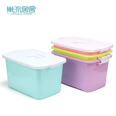 China Eco-friendly Home Use Storage Boxes And Bins Wholesale Plastic Storage Containers With Lid, 5-130L Assorted Box for sale