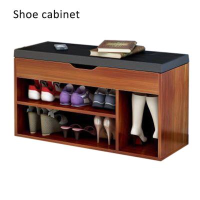 China Save Space Hot Sale Wooden Shoe Rack Shoes Stand With Bench Middle for sale