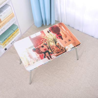 China Foldable Wooden Cartoon Laptop Portable Folding Table For Bed for sale