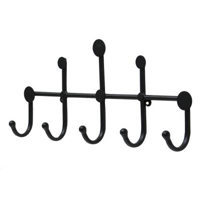 China Modern Metal Farmhouse Wall Coat Rack Wall Mounted Coat Rack Hooks For Coat for sale