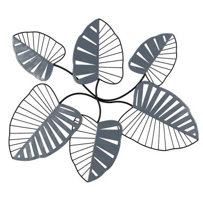 China Contemporary Metal Wall Art Decor Modern Wall Hanging Leaf Decoration for Bedroom Leaf Wall Home Decor for sale