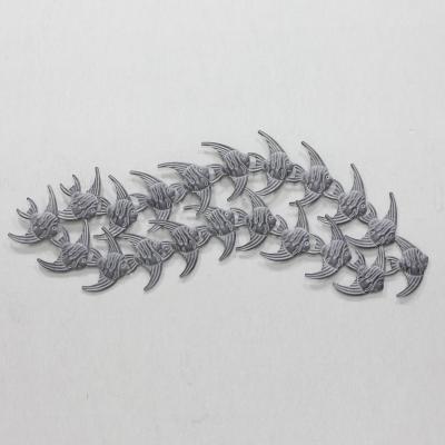 China Dark Gray Modern Living Room Decoration Metal Angel Fish Wall Art Decor for sale