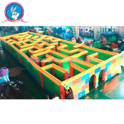 China Commercial Amusement Park Playground inflatable obstacle course inflatable maze for sale