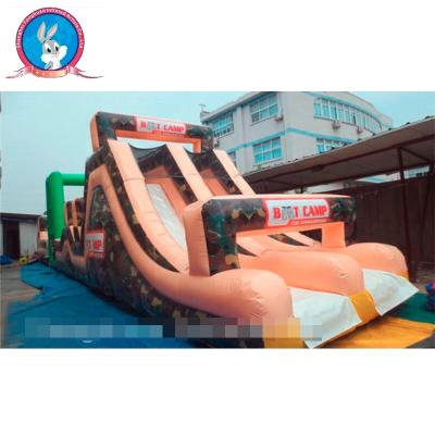 China Boot camp inflatable obstacle course, inflatable army track obstacle for sale