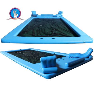 China Protective Anti Jellyfish net enclosure inflatable yacht pool Inflatable Floating Ocean Sea Swimming Pool for sale