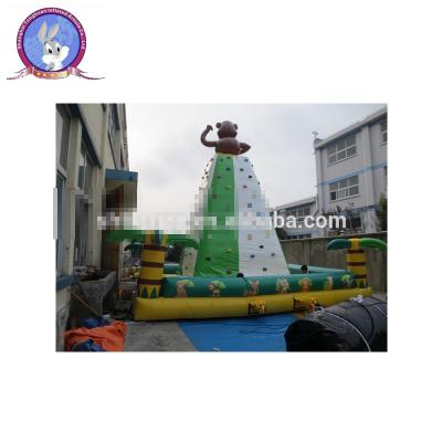 China inflatable rock climbing wall/ inflatable rock climbing bouncer games zu verkaufen