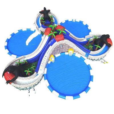 China Customize cheap inflatable summer water pool inflatable water park for sale