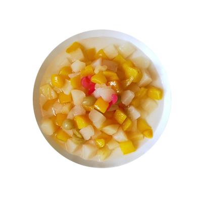 China Hot sale canned high quality canned fruit salad mixed fruit pineapple fruit salad for sale