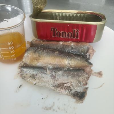 China Canned Morocco Canned Sardines in Oil 125g for sale