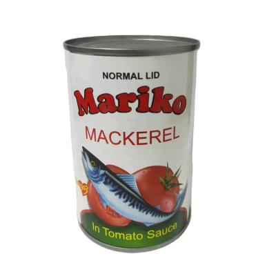 China Canned Food Fish Mackerel Price Canned Pacific Mackerel In Tomato Sauce for sale