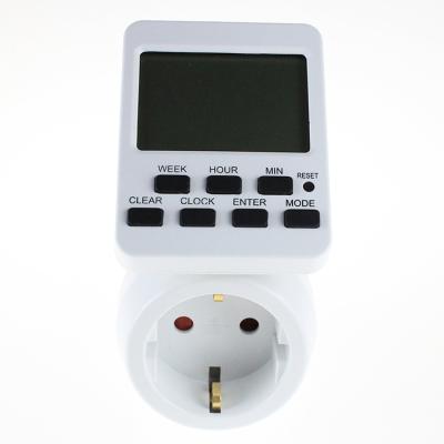 China Timer Switch Digital LCD Display Programmable Electric Outlet Plug Timer 24h Switch Timer for sale